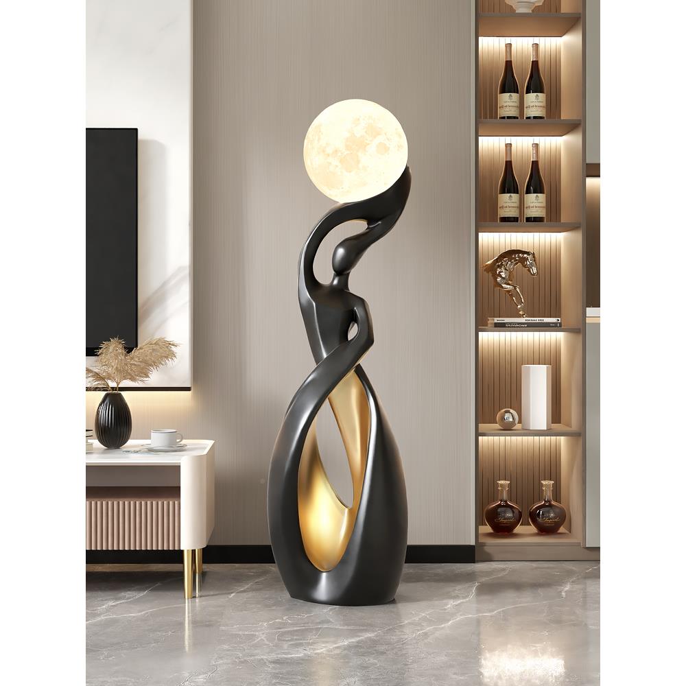 大旁型yc190805客厅轻电柜边艺术落地摆件沙视发装饰灯奢大气玄关