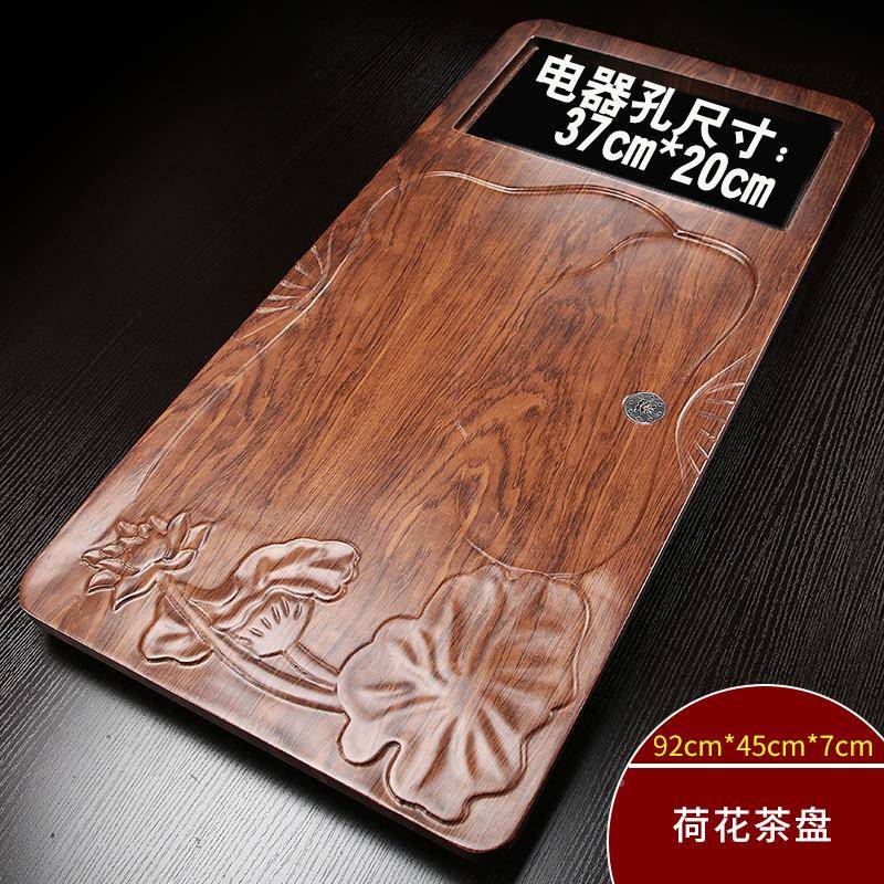 石台茶盘实木不带电磁炉烧水壶茶具体一SGF20200嵌无入式单框架石