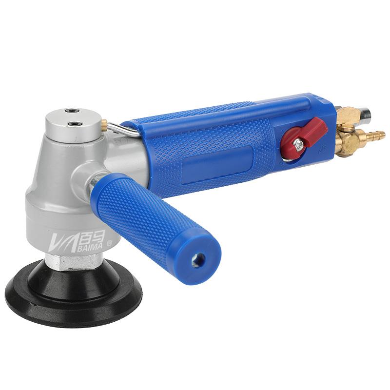 台湾注水式3寸4寸气动水磨机云抛石机玉石磨光机马光百机打磨机器