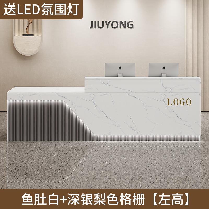 漆吧台烤收银台台美容院定前台接待超市饭店小型SVB店铺商用制柜