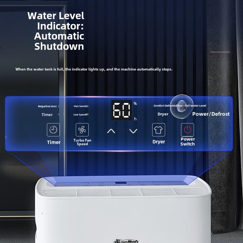 澳洲活仕除湿机21703WDF60DT智能家用下0室功率6大地升防潮抽湿干