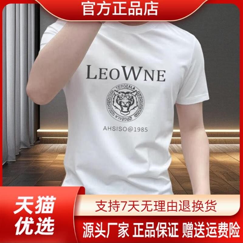 晟龙优品店260克重磅款纯棉短袖常规款通用圆领短袖T恤轻奢设计师