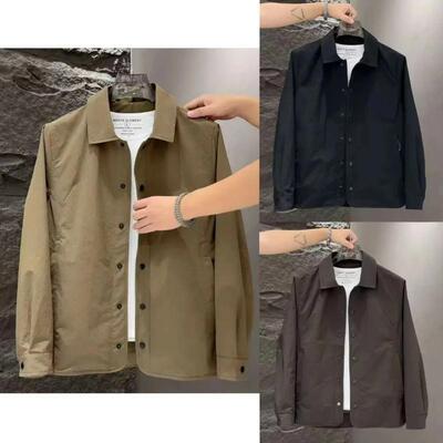 徒徒Jine男装新款g时尚休闲通勤户外s长袖纯色翻领夹克外套