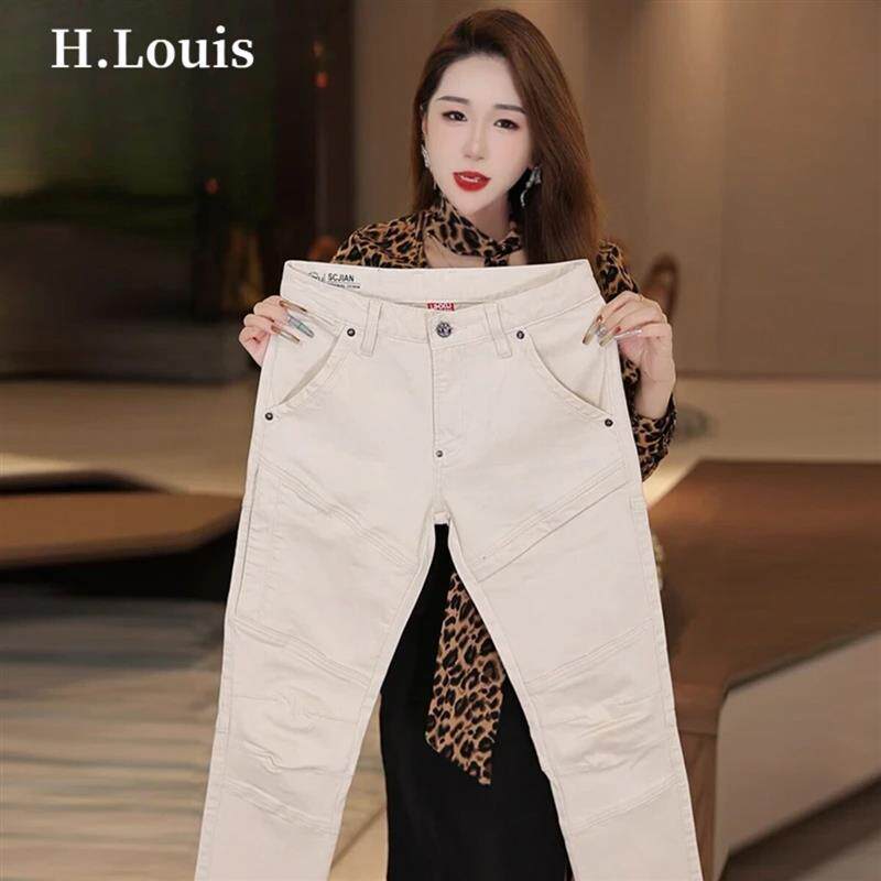 世承定制轻奢店春季新款高端牛仔裤男士修身直筒复古港风休闲工装