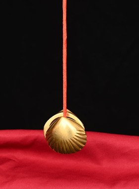 道家用品铜贝壳卦杯交杯灵卦牛角贡杯茭纯铜乌龟问甩卦杯扇形圣杯