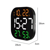 挂钟智能简约大屏数字led电子钟多功能夜光静音坐台客厅挂墙时钟