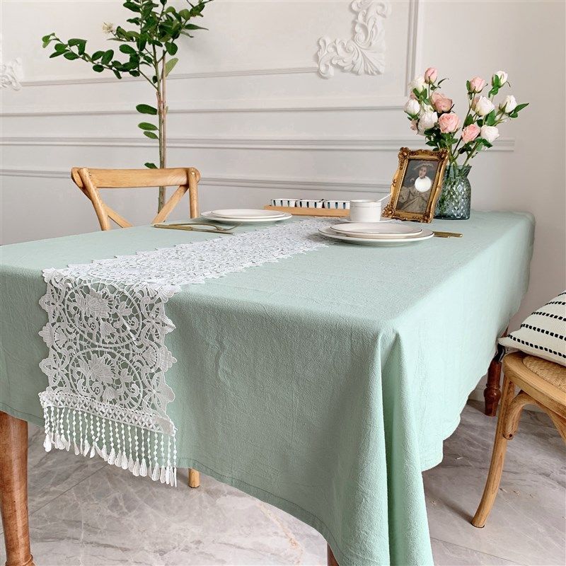 蕾丝桌旗韩式餐桌旗长条桌布防尘鞋柜布盖巾欧式电视柜盖布茶几旗,居家布艺,桌旗,淘宝优惠券,粉丝福利购,淘宝优惠卷