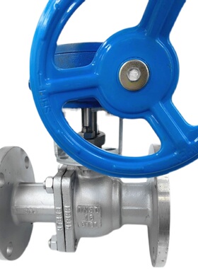 304/316L不锈钢涡轮法兰球阀Q341F-16P/R/C铸钢涡轮球阀DN50 100