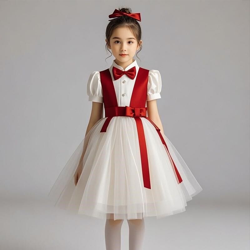 六一儿童合唱服装演出服男女童礼服中小学生表演朗诵纱裙大合唱团
