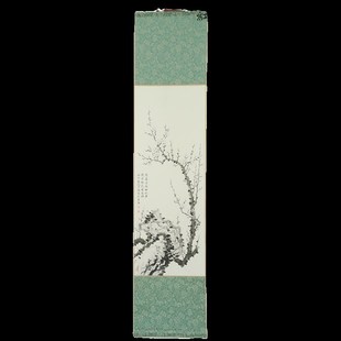 冬至数九图梅花九九消寒图卷轴 解压涂色diy书画挂画卷轴创意礼品
