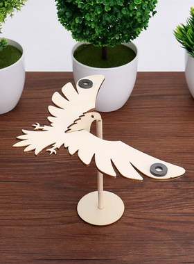 平衡鹰重力鸟桌面动态会动的木质悬停悬浮摆件老鹰玩具不倒翁物理