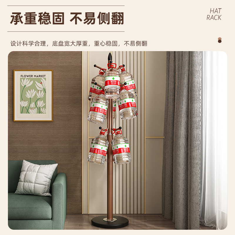 衣帽架落地卧室挂衣架秋冬房间床边晚上放衣服架子家用客厅晾衣架