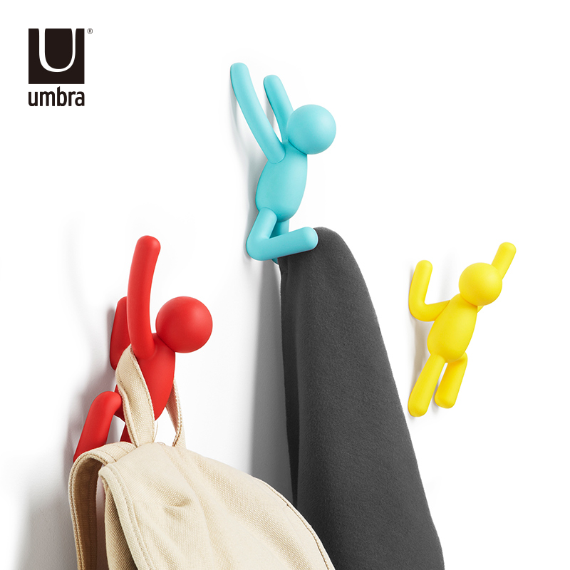 umbr挂钩创意可爱装饰挂衣钩墙面衣帽壁挂儿童卧室卡通爬墙小人