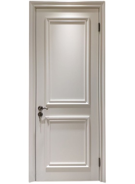 UIN 木门室内门实木门卧室门烤漆门纯白静音时尚 定制木门