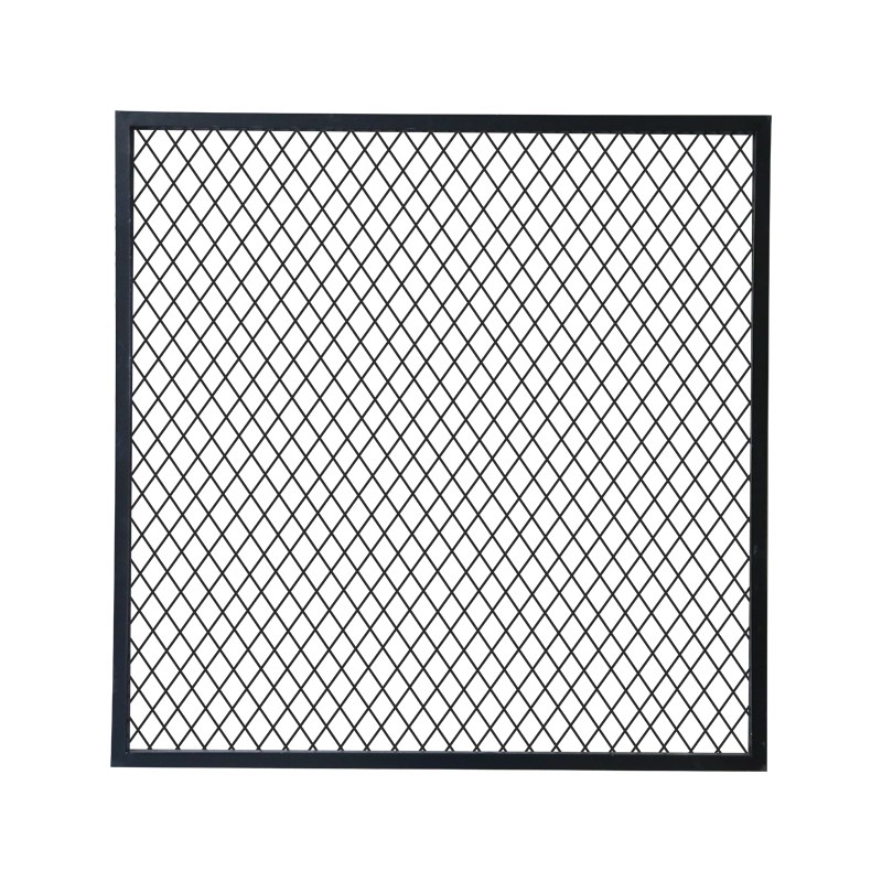 定做菱形铁网格网片工业风装饰隔断镂空吊顶铁丝网铁艺餐厅铁网格