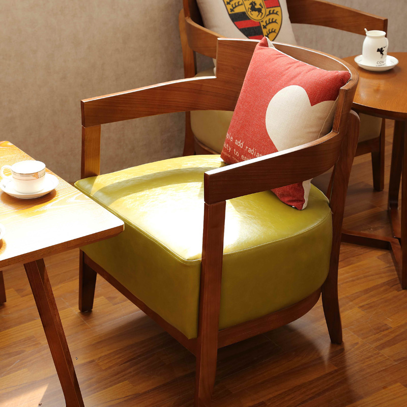 咖啡厅甜品店沙发茶几奶茶店售楼部休息区洽谈休闲书吧桌椅