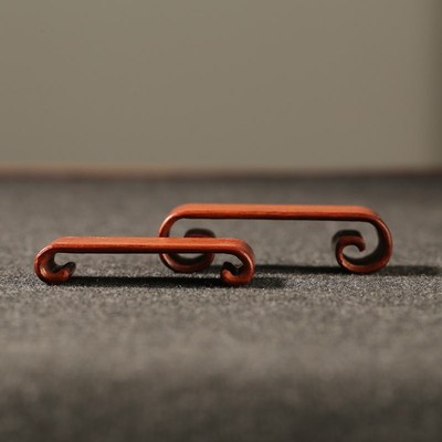 层书卷式墨床 二层红木墨床红檀木 书卷 墨台文房用具整料笔搁