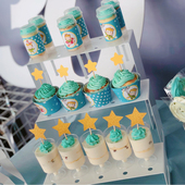 12孔食物推进器支架 推桶支架 金属推推乐架子 推筒蛋糕展示支架