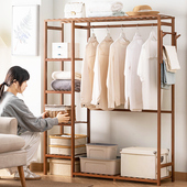 挂衣架卧室落地衣帽架简易家用衣服置物架子室内小衣柜房间晾衣架