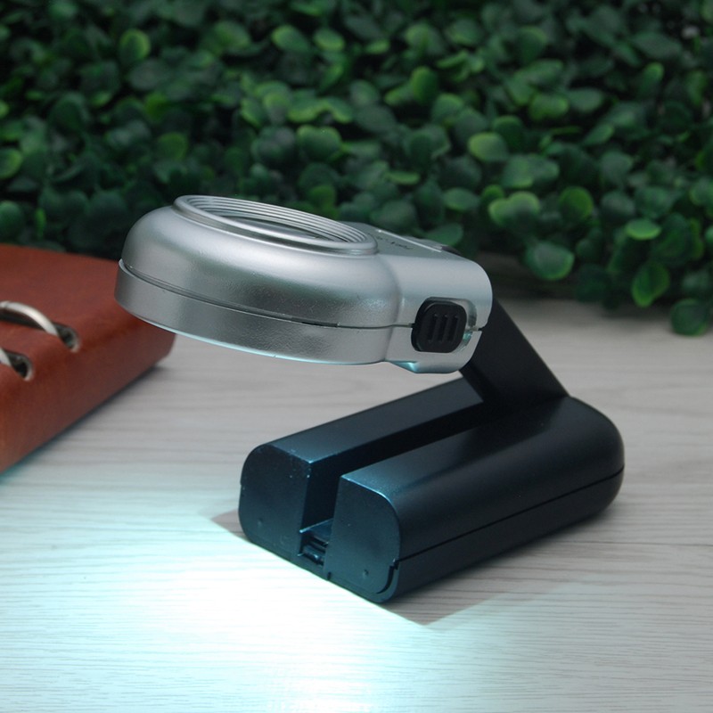 LED灯16倍手持放大镜 阅读放大 多功能折叠放大镜 带灯放大镜