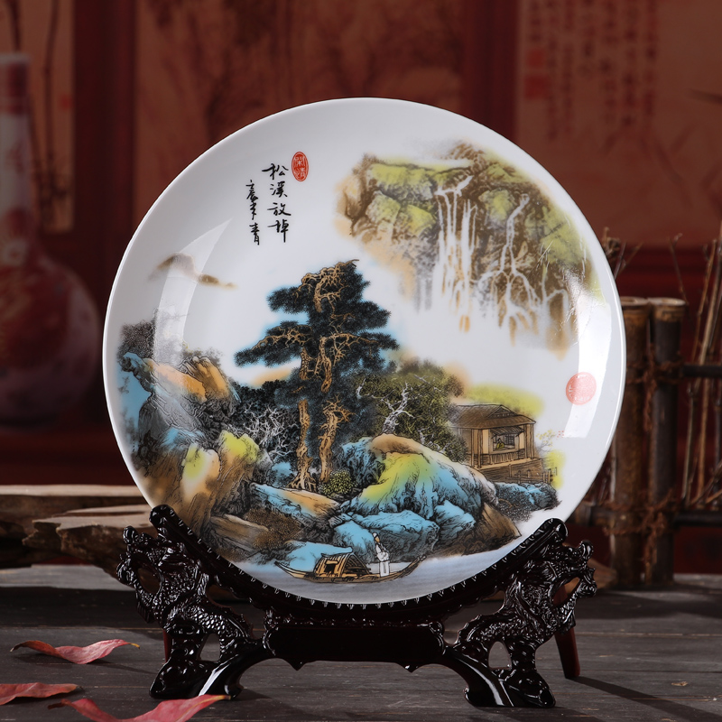 景德镇家居客厅玄关酒柜装饰品办公室创意电视柜房间小摆件工艺品