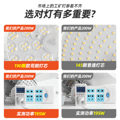 led工矿灯工业厂房照明灯工厂灯车间照明led灯羽毛球馆专用吊灯