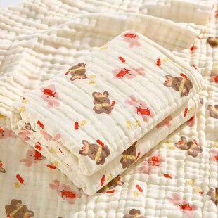 新生婴儿纱布浴巾超柔吸水初生宝宝全棉超软儿童纯棉盖毯洗澡包被