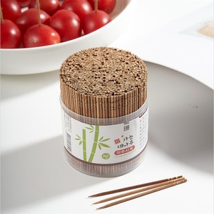 高级家用碳化牙签一次性酒店家用剔牙神器便携炭化牙签800支包邮