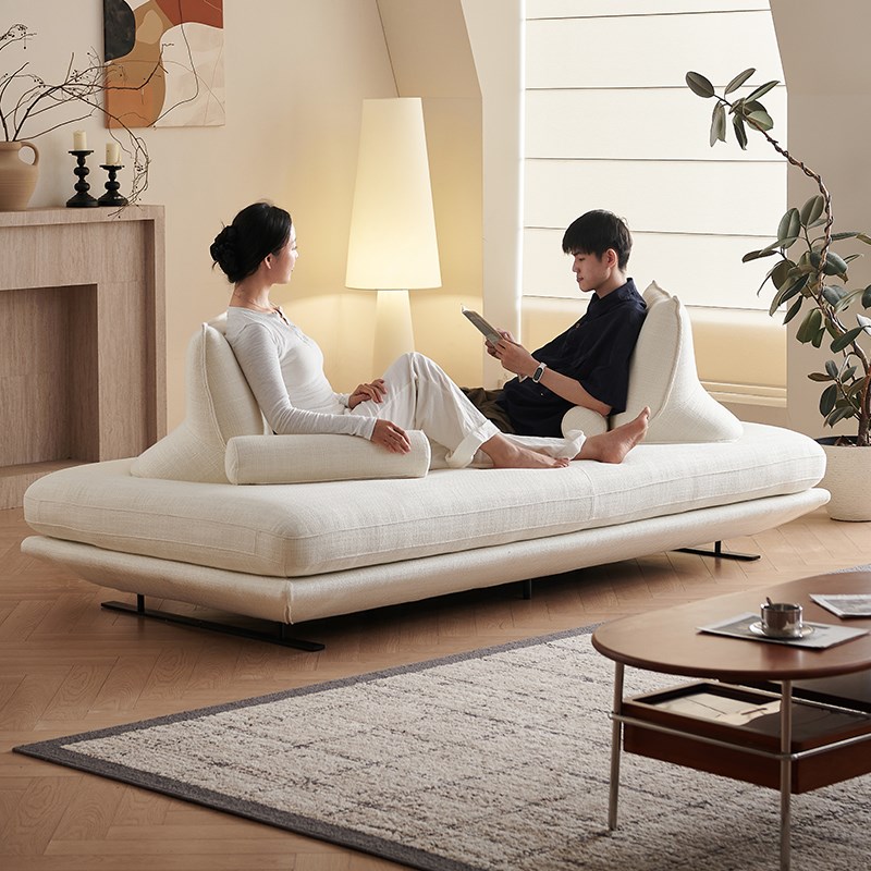 Prado普拉多沙发中古风客厅大小户型直排可移动靠背W布艺双面沙发