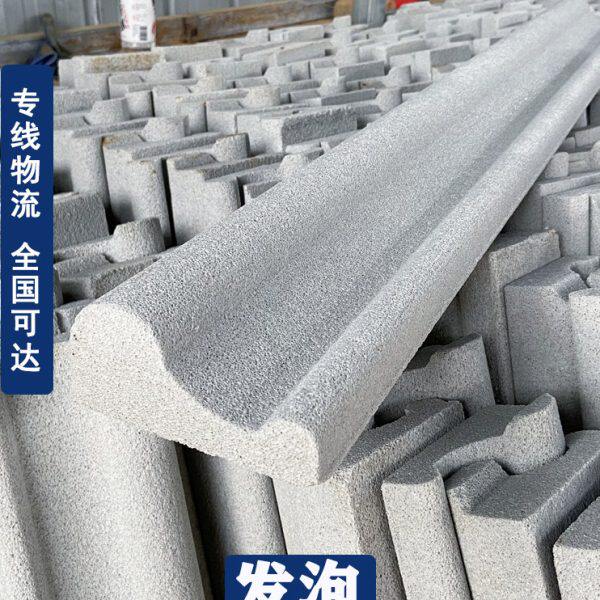 发泡陶瓷别墅外墙造型线圆弧窗套线回纹线屋顶滴水线eps泡沫线条