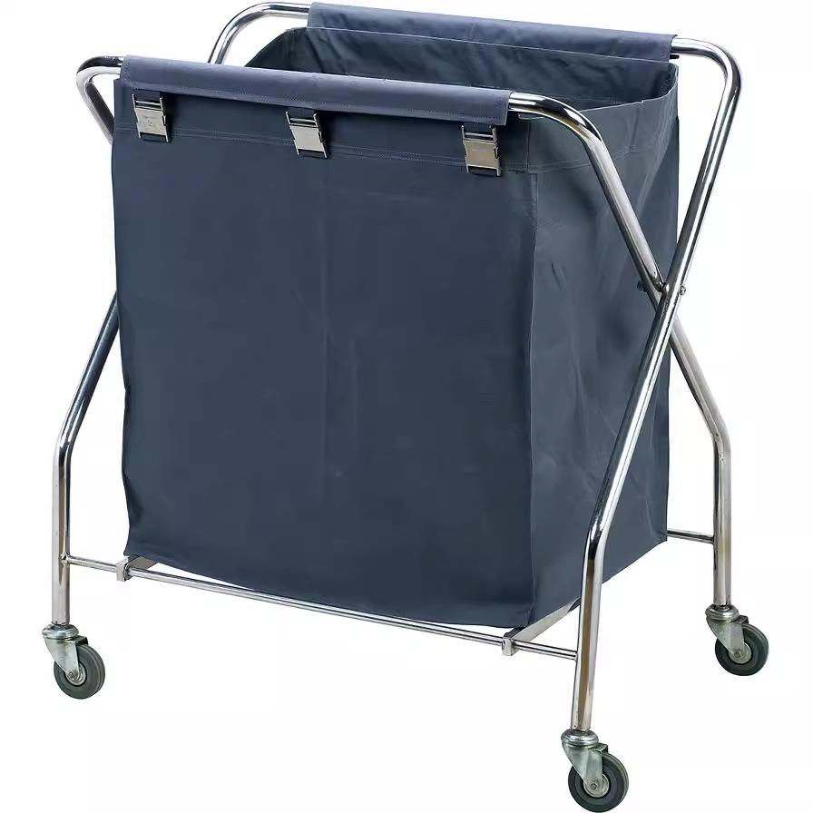 客房布草车圆形布草车酒店布草车不锈钢布草车推车