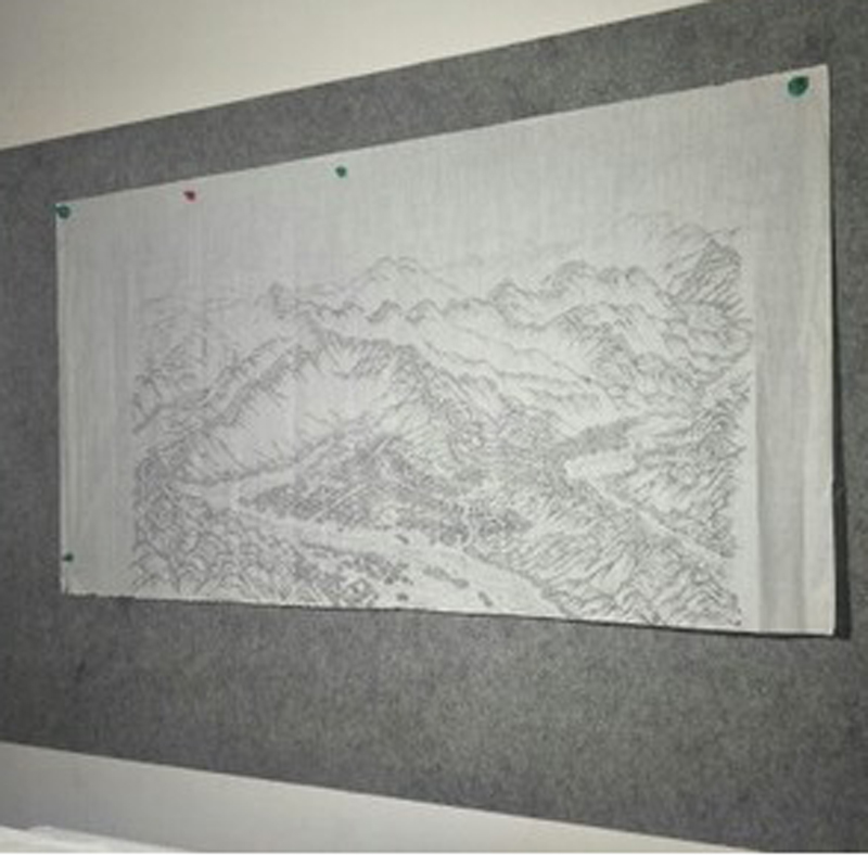 强磁力磁性书法书画毛毡墙定制展示墙贴画板墙羊毛磁铁贴毛毯