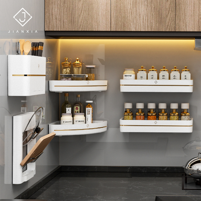 置物架厨房免打孔壁挂式家用调味料收纳架刀架挂架筷子笼用品大全