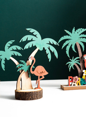 北欧创意桌面热带植物小树摆件超市美陈装饰品房间电视柜陈列道具