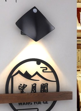 新中式木质创意包厢门牌定制发光棋牌室包间带灯火锅店酒店餐厅餐