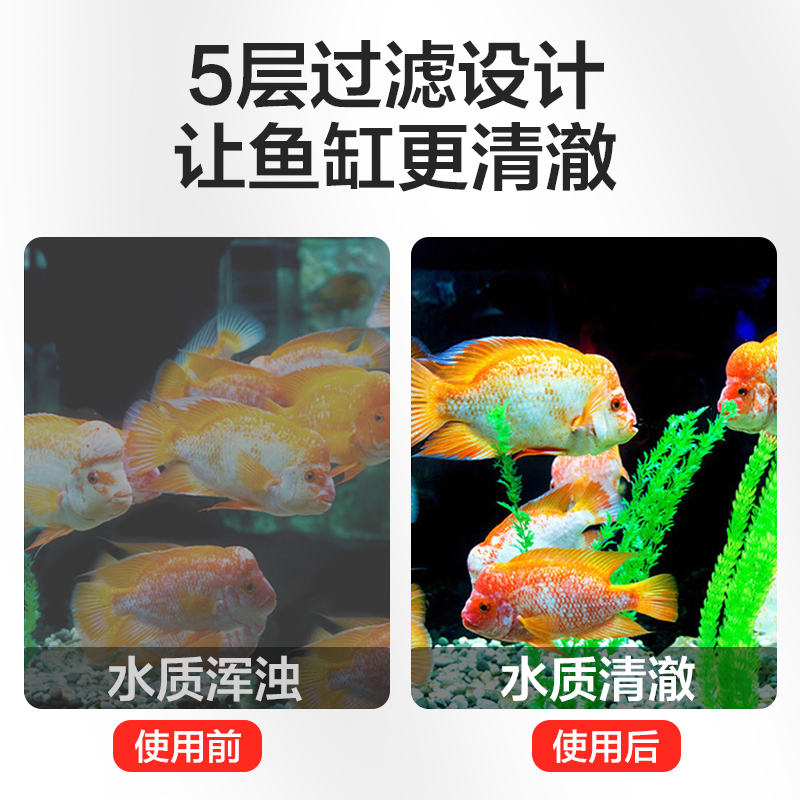 创宁过滤棉鱼缸专用洗不烂高密度净化海绵超级净水生化棉过滤材料