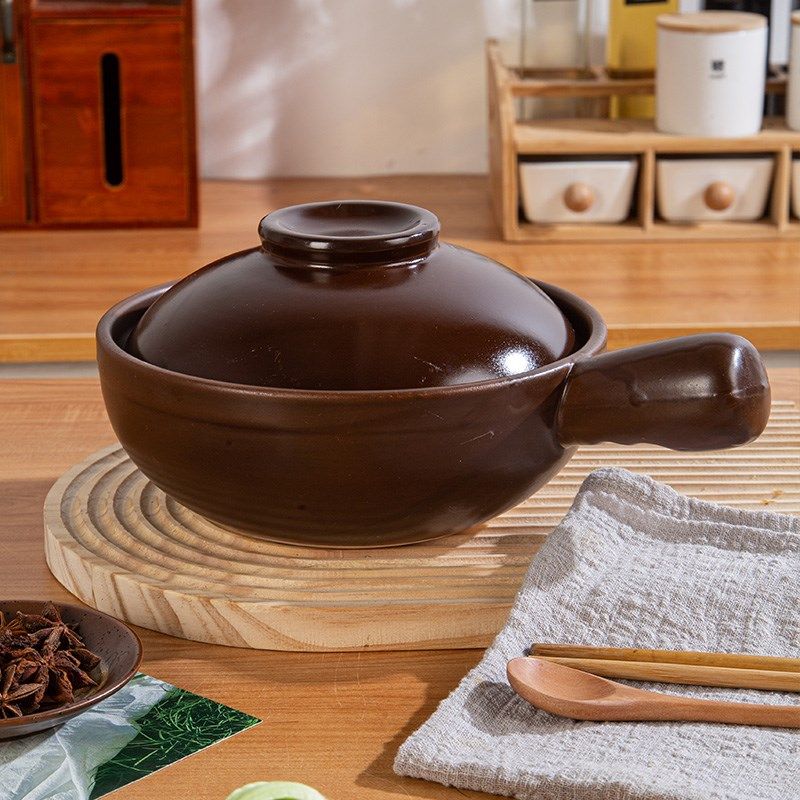 小砂锅家用耐高温干烧一人份煲仔饭专用米线土豆粉啫啫煲平底商用