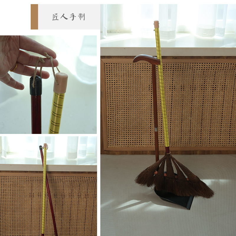 山棕扫把家用清洁卫生神器棕榈扫帚套装矬子簸箕垃圾铲椰棕扫帚刷