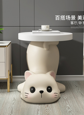 可爱猫咪大型落地摆件电视柜沙发旁床头柜茶几家居装饰品乔迁礼物