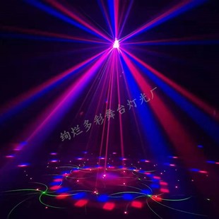 ktv闪光灯家用蹦迪夜店灯歌厅声控led魔球旋转七彩灯激光灯爆闪灯