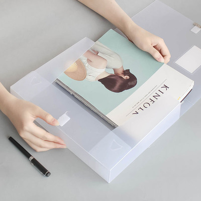 简约档案盒文件文件盒资料文具收纳资料盒凭证收纳盒文件夹盒办公