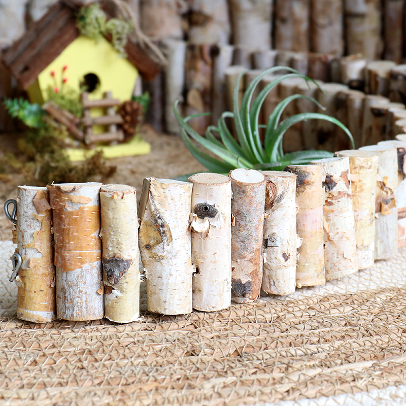 桦木小栅栏小篱笆装饰摆件场景围栏隔断落地造景道具户外庭院花园