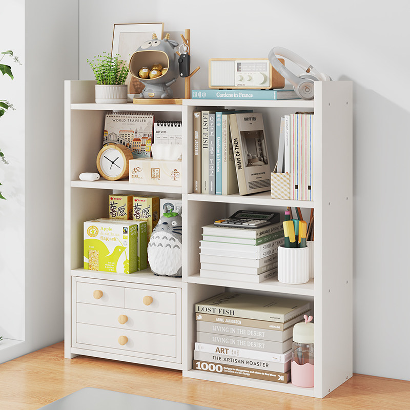 桌面书架置物架书柜书桌上收纳整理儿童阅读架办公桌简易卧室家用
