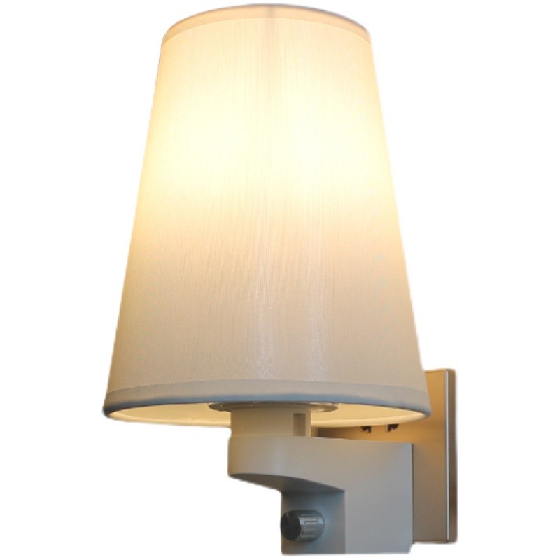 卧室客厅免安装插座式免布线免接线三色可控硅旋扭无极调光壁灯