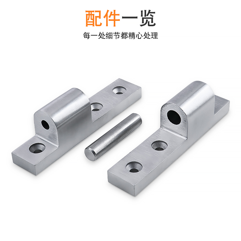 0不锈钢明装转角铰链FB-1718/FB-1717工业设备门可脱卸重型合页