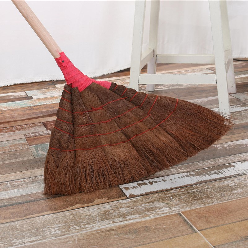 大号家用鬃毛棕扫把软毛老式手工农村笤帚结实耐用扫地扫帚学校