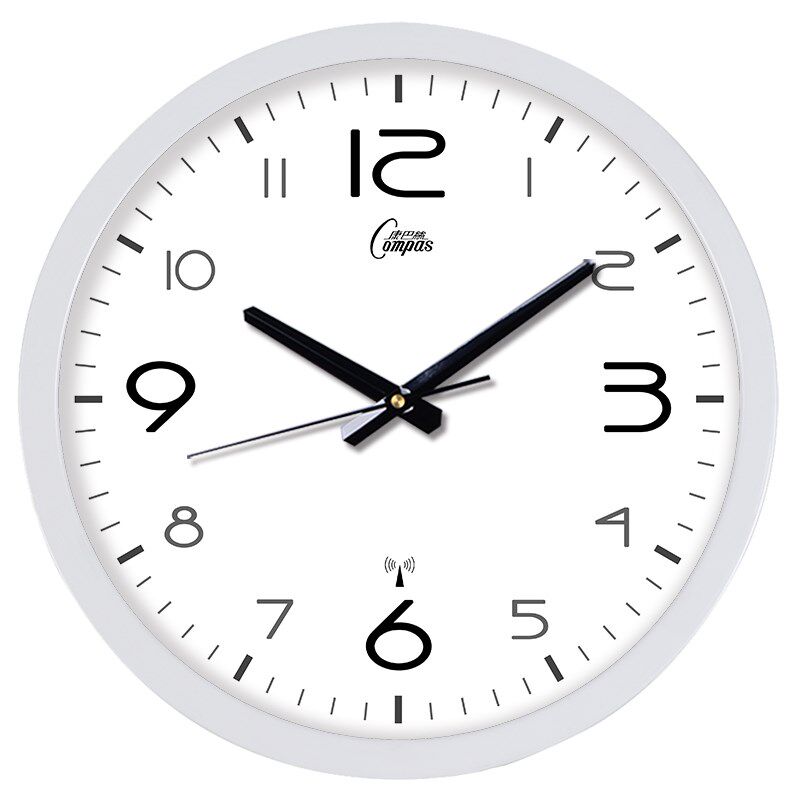 康巴丝金属挂钟创意时尚个性欧式电波钟客厅静音时钟表大壁钟