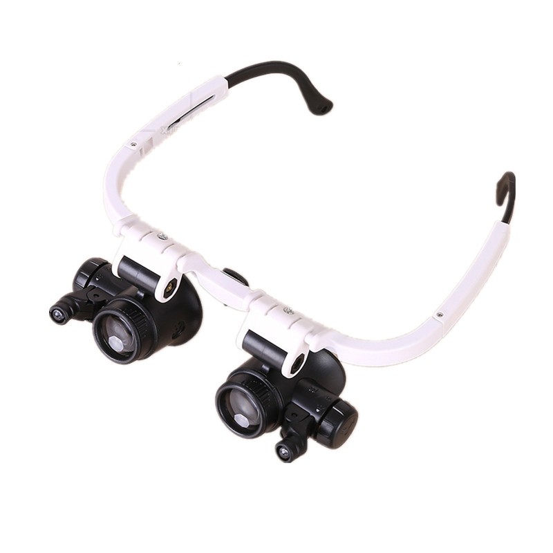 美睫嫁接眼睛眼镜式时尚头戴式眼镜钟维修倍头带式放大镜2x8x表