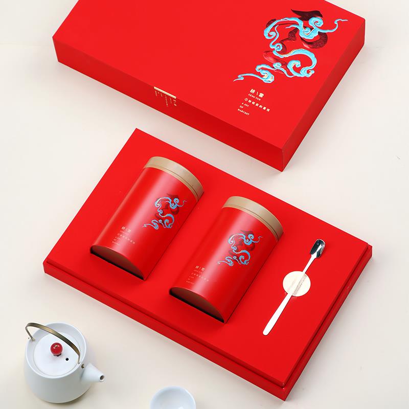半斤一斤装高档茶叶包装圆罐礼盒红茶绿茶大红袍正山小种通用空盒
