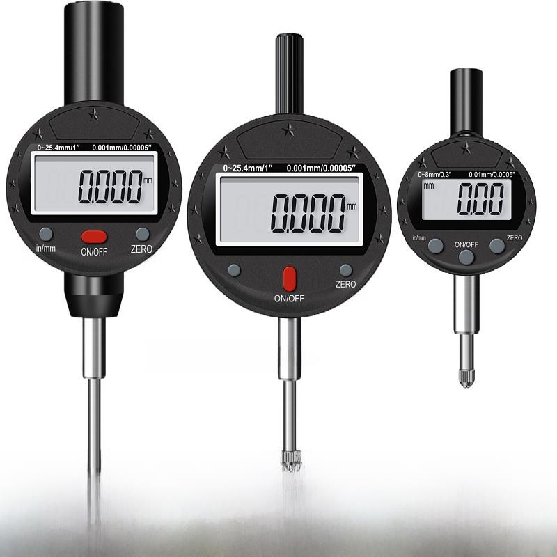 微型数显数字刻度表千分表数显表袖珍机械仪表0-8mm